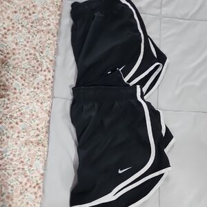 Nike Women's Black and White Sports Shorts Bundle
